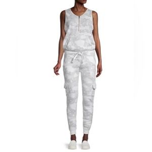 VINTAGE HAVANA Sleeveless Cloud-Print Jumpsuit NWT